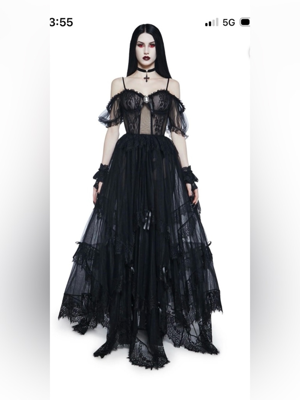 NWOT Dolls Kill Unholy Gothic Dress Sz XL